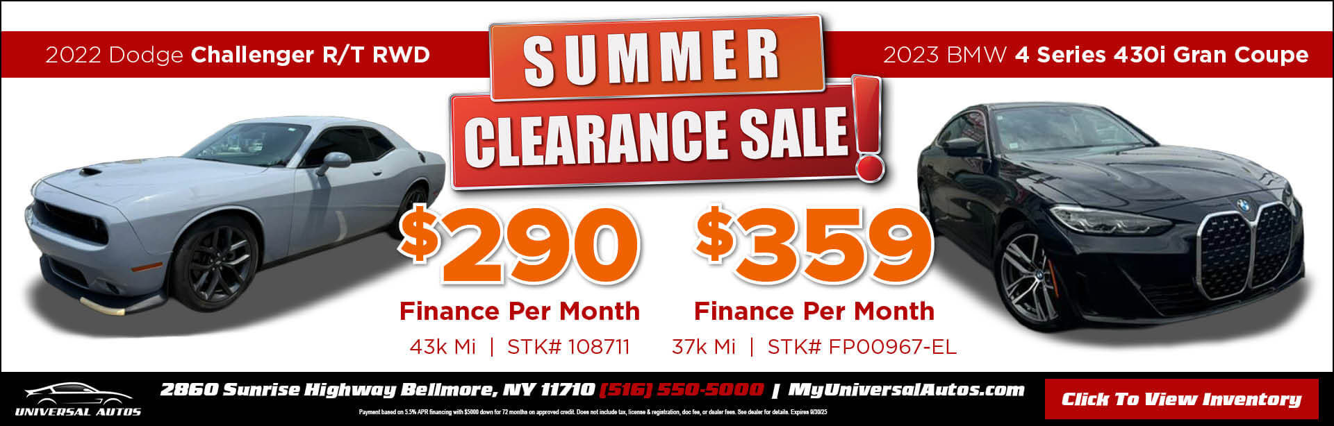 Summer clearance sale