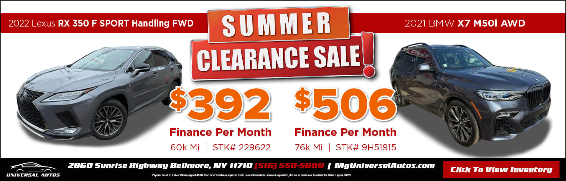 Summer clearance sale